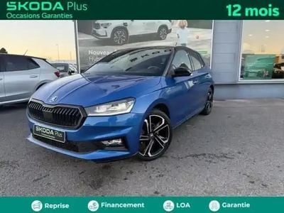 Bleu racing métallisé Occasion 2025 Skoda Fabia Monte Carlo Berline | 25 980 € (Prix assez cher)