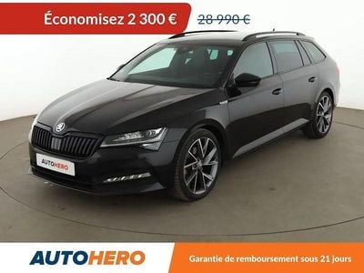 Noir Occasion 2021 Skoda Superb SportLine Break | 26 690 € (Super prix)