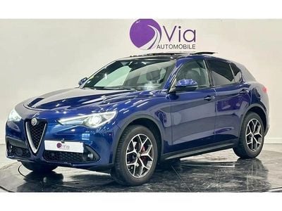 Bleu Occasion 2018 Alfa Romeo Stelvio Super SUV | 20 990 € (Prix juste)