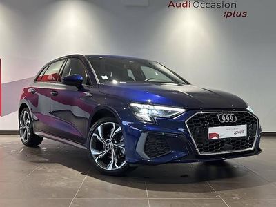 Bleu navarre métallisé Occasion 2023 Audi A3 S-Line | 30 980 € (Prix juste)