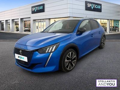 Bleu Occasion 2021 Peugeot e-208 GT Citadine | 14 490 € (Prix juste)