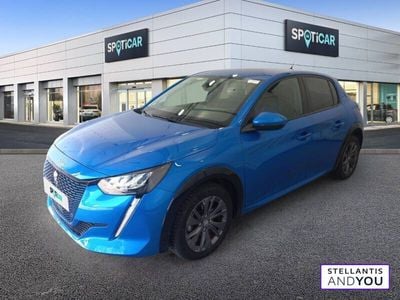 Bleu Occasion 2021 Peugeot e-208 Style Citadine | 14 489 € (Prix juste)