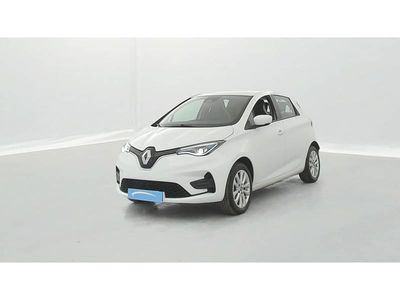 Blanc Occasion 2021 Renault Zoe Zen Citadine | 15 990 € (Prix assez cher)