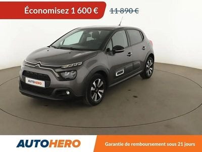 Gris Occasion 2021 Citroën C3 PureTech Citadine | 10 290 € (Bon prix)