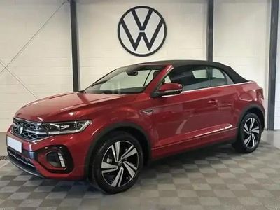 Rouge roi métallisée, capote noire Occasion 2025 VW T-Roc Cabriolet R-line Cabriolet | 41 490 € (Prix cher)