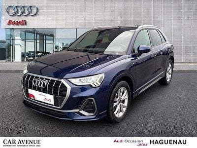 Bleu navarre métallisé Occasion 2024 Audi Q3 S-Line SUV | 39 989 € (Prix juste)