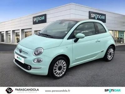 Coloris pastel extra série mint green Occasion 2020 Fiat 500C Lounge Cabriolet | 13 690 € (Prix juste)