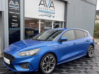 Bleu Occasion 2019 Ford Focus ST-Line Berline | 17 480 € (Prix assez cher)