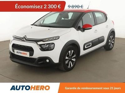 Blanc Occasion 2020 Citroën C3 PureTech Citadine | 7 590 € (Bon prix)