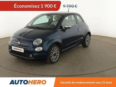 Occasion Fiat 500 Lounge 69 ch (50 kW) 2018 Bleu Citadine