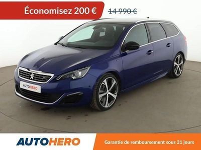 Bleu Occasion 2017 Peugeot 308 SW GT Break | 14 790 € (Bon prix)