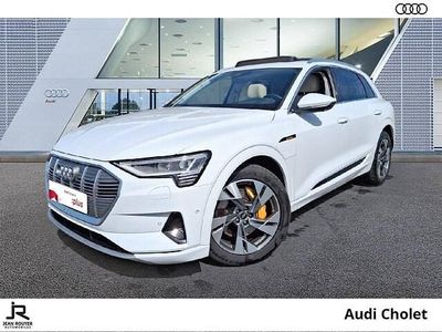 Blanc glacier métallisé Occasion 2021 Audi e-tron Advanced SUV | 34 490 € (Prix juste)