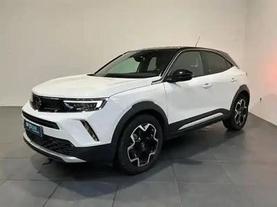 Blanc jade/toit noir perla nera métal Occasion 2021 Opel Mokka-e Ultimate SUV | 19 990 € (Prix cher)