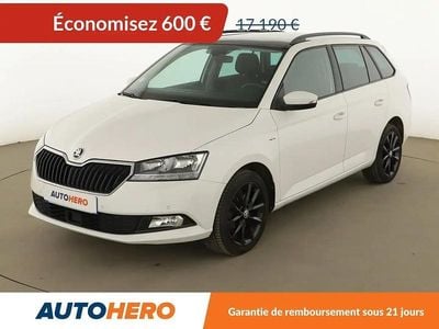 Blanc Occasion 2020 Skoda Fabia Drive Break | 16 590 € (Bon prix)