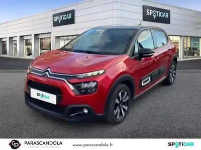 Rouge elixir (s) noir onyx Occasion 2020 Citroën C3 Shine Berline | 12 550 € (Prix assez cher)