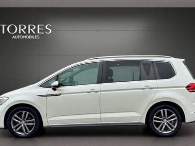 Blanc Occasion 2018 VW Touran R-line Monospace | 25 990 €