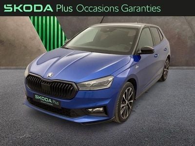 Occasion Skoda Fabia Monte Carlo 150 ch (110 kW) 2025 Bleu racing métallisé Berline