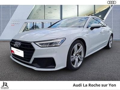 Occasion Audi A7 Sportback S-Line 204 ch (150 kW) 2022 Blanc glacier métallisé Citadine