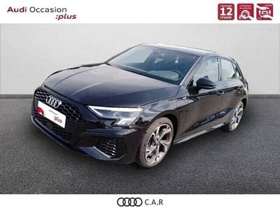 Noir mythe métallisé Occasion 2024 Audi A3 Sportback e-tron S-Line Citadine | 38 990 € (Prix assez cher)