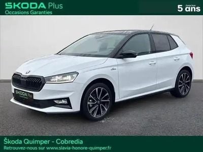 Blanc lune métallisé Occasion 2025 Skoda Fabia Monte Carlo Berline | 22 990 € (Prix cher)