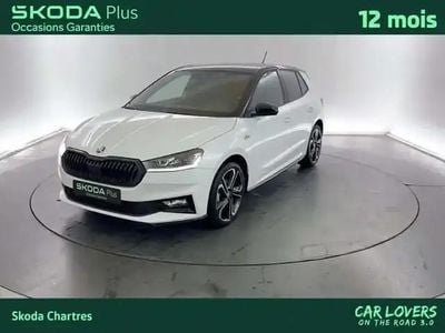 Occasion Skoda Fabia 150 ch (110 kW) 2024 Blanc lune toit noir Citadine