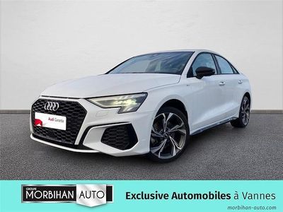 Blanc glacier métallisé Occasion 2021 Audi A3 S-Line Berline | 25 490 € (Prix juste)