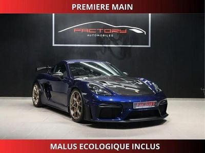 Bleu Occasion 2023 Porsche Cayman GT4 Coupé | 194 900 € (Prix assez cher)
