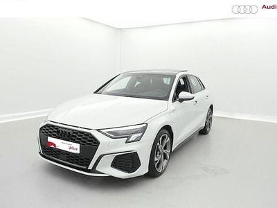 Blanc glacier métallisé Occasion 2024 Audi A3 Sportback e-tron S-Line Citadine | 36 990 € (Prix juste)