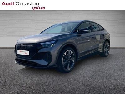 Gris typhon métallisé Occasion 2025 Audi Q4 Sportback e-tron S-Line SUV | 59 000 € (Prix assez cher)