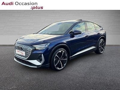 Bleu navarre métallisé Occasion 2025 Audi Q4 Sportback e-tron S-Line SUV | 63 000 € (Prix cher)