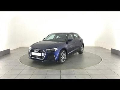 Nouvelle Audi A1 Sportback Design 116 ch (85 kW) 2026 Bleu navarre métallisé noir mythe métallisé Citadine