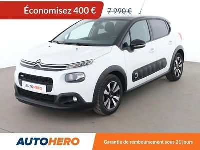 Blanc Occasion 2017 Citroën C3 PureTech Citadine | 7 590 € (Prix juste)