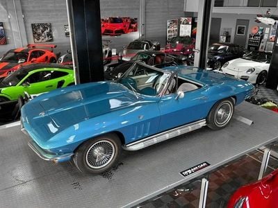 Occasion Chevrolet Corvette Stingray 300 ch (220 kW) 1966 Bleu Cabriolet