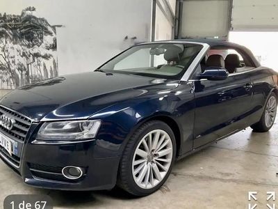 Occasion Audi A5 Cabriolet 212 ch (155 kW) 2009 Bleu Cabriolet