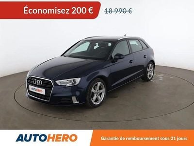 Occasion Audi A3 Sport 150 ch (110 kW) 2018 Bleu Berline