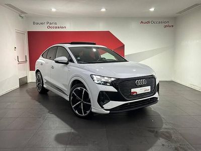 Blanc glacier metallise Occasion 2023 Audi Q4 Sportback e-tron S-Line SUV | 49 980 € (Prix assez cher)