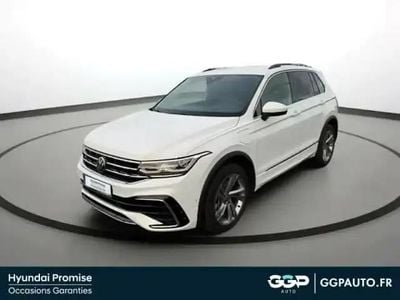 Blanc oryx nacrée Occasion 2023 VW Tiguan R-line SUV | 33 999 € (Bon prix)