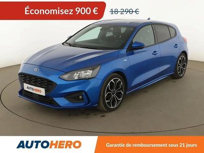 Bleu Occasion 2019 Ford Focus ST-Line Berline | 17 390 € (Prix juste)
