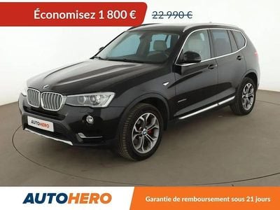 Noir Occasion 2016 BMW X3 xLine SUV | 21 190 € (Prix juste)