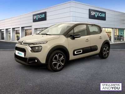 Beige Occasion 2021 Citroën C3 Feel Citadine | 10 290 € (Bon prix)