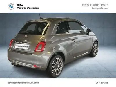 Occasion Fiat 500 Lounge 69 ch (50 kW) 2019 Coloris métal groove metal grey Berline