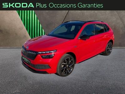 Occasion Skoda Kamiq Monte Carlo 150 ch (110 kW) 2022 Rouge velvet métallisé premium SUV