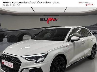 Blanc glacier métallisé Occasion 2022 Audi A3 Sportback e-tron S-Line Citadine | 30 990 € (Prix juste)