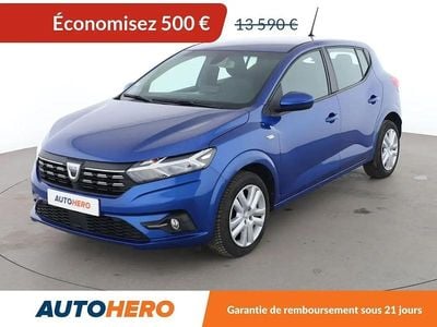 Bleu Occasion 2021 Dacia Sandero Comfort Citadine | 13 090 € (Bon prix)