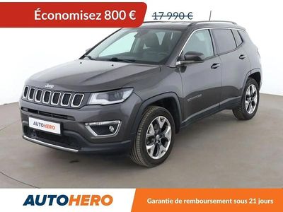 Gris Occasion 2017 Jeep Compass Limited SUV | 17 190 € (Prix juste)