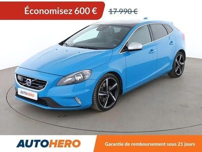Bleu Occasion 2015 Volvo V40 R-Design Berline | 17 390 €