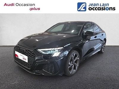 Noir mythe métallisé Occasion 2022 Audi A3 S-Line Berline | 31 690 € (Prix assez cher)