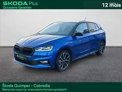 Bleu racing métallisé Occasion 2024 Skoda Fabia Monte Carlo Berline | 19 490 € (Prix assez cher)