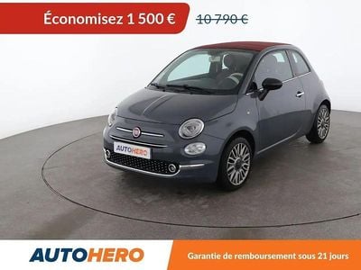Occasion Fiat 500C Lounge 69 ch (50 kW) 2017 Gris Cabriolet
