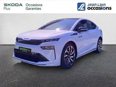 Blanc Occasion 2025 Skoda Enyaq iV SportLine SUV | 45 368 € (Prix assez cher)